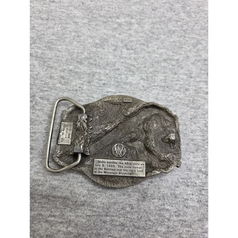 1985 Siskiyou Idaho Elk Bull Wildlife Hunting Belt Buckle